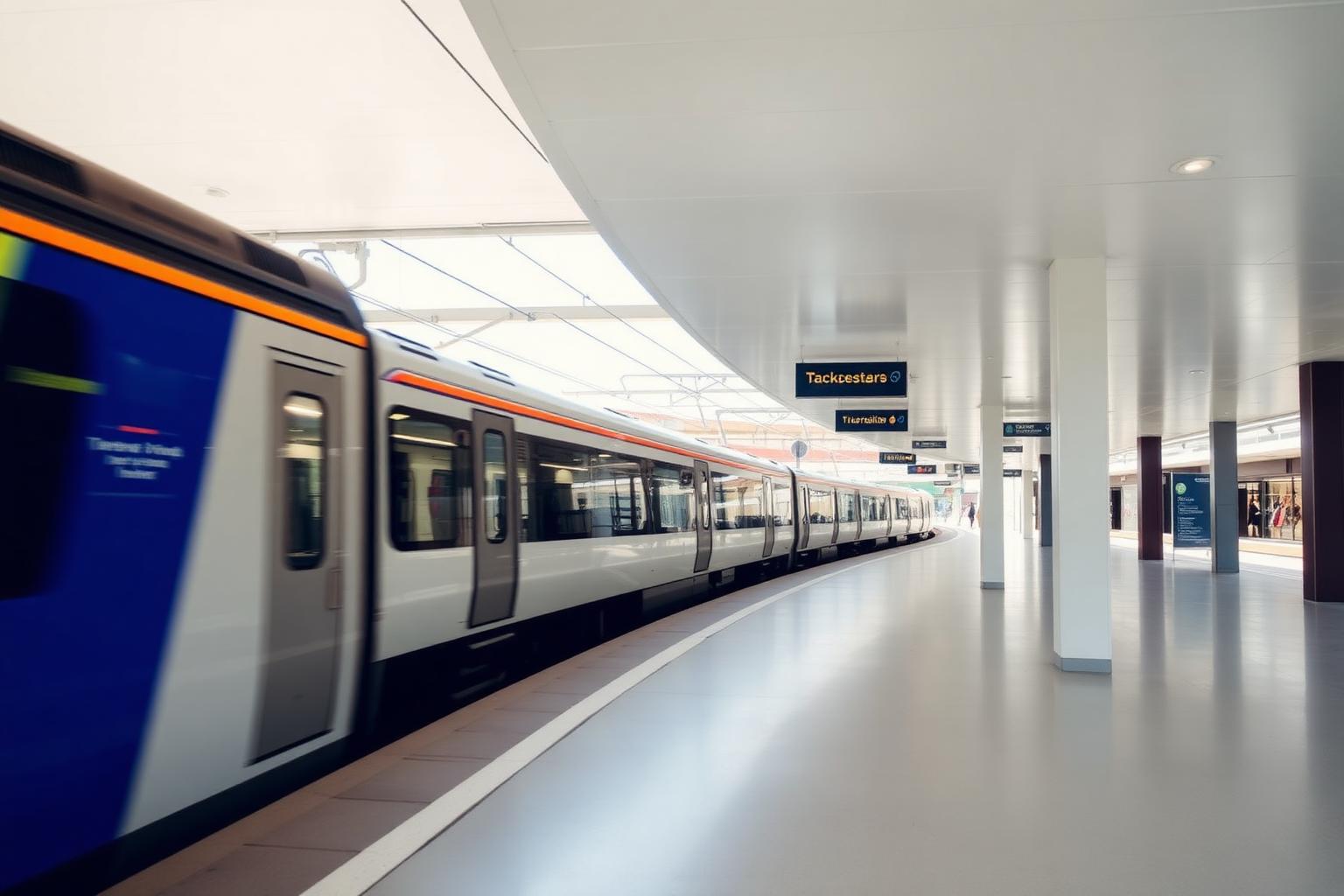 Modern Australian train station